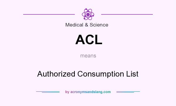 What does ACL mean? It stands for Authorized Consumption List