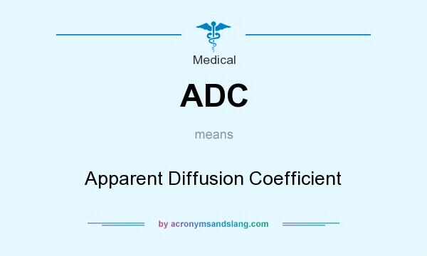 What does ADC mean? It stands for Apparent Diffusion Coefficient
