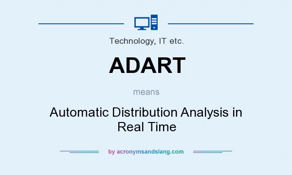 What does ADART mean? It stands for Automatic Distribution Analysis in Real Time