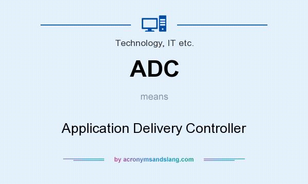 What does ADC mean? It stands for Application Delivery Controller