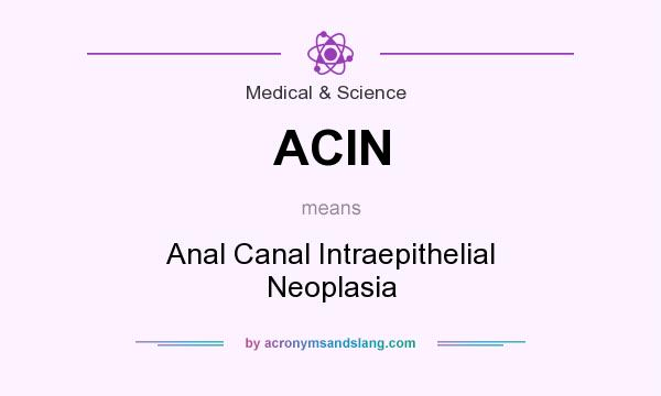 What does ACIN mean? It stands for Anal Canal Intraepithelial Neoplasia