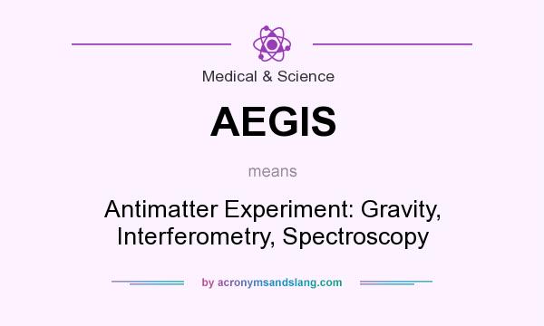 What does AEGIS mean? It stands for Antimatter Experiment: Gravity, Interferometry, Spectroscopy