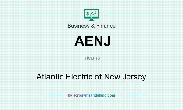 What does AENJ mean? It stands for Atlantic Electric of New Jersey