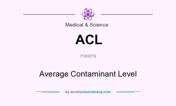 What does ACL mean? It stands for Average Contaminant Level