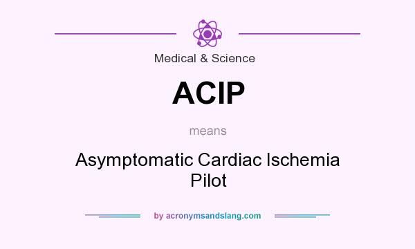 What does ACIP mean? It stands for Asymptomatic Cardiac Ischemia Pilot