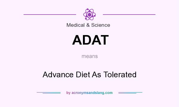 Diet As Tolerated Abbreviation For Million