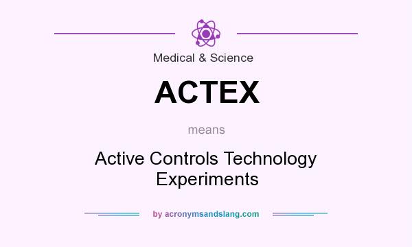 What does ACTEX mean? It stands for Active Controls Technology Experiments