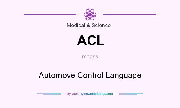 What does ACL mean? It stands for Automove Control Language