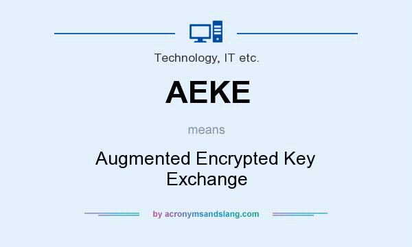 What does AEKE mean? It stands for Augmented Encrypted Key Exchange