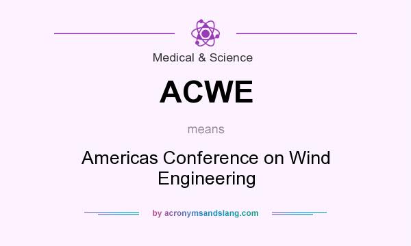 What does ACWE mean? It stands for Americas Conference on Wind Engineering