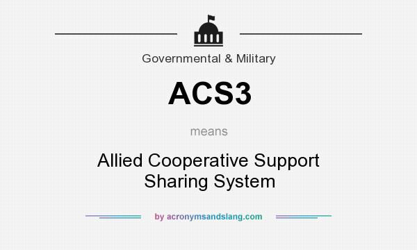 What does ACS3 mean? It stands for Allied Cooperative Support Sharing System