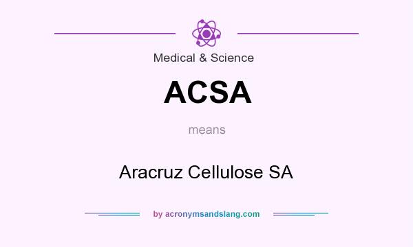 What does ACSA mean? It stands for Aracruz Cellulose SA