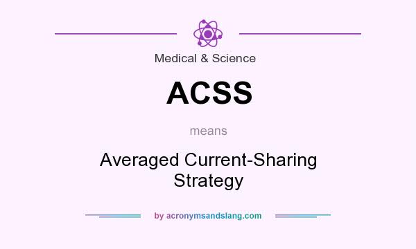 What does ACSS mean? It stands for Averaged Current-Sharing Strategy