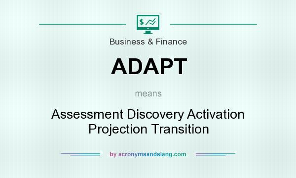 What does ADAPT mean? It stands for Assessment Discovery Activation Projection Transition