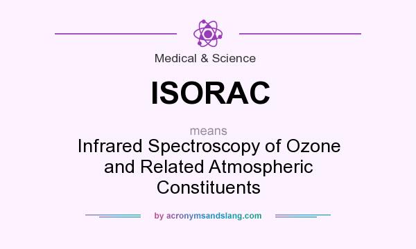 What does ISORAC mean? It stands for Infrared Spectroscopy of Ozone and Related Atmospheric Constituents