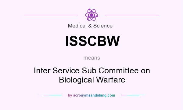 What does ISSCBW mean? It stands for Inter Service Sub Committee on Biological Warfare
