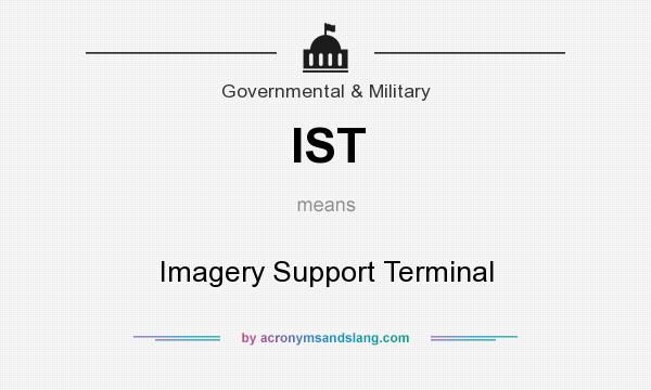 What does IST mean? It stands for Imagery Support Terminal