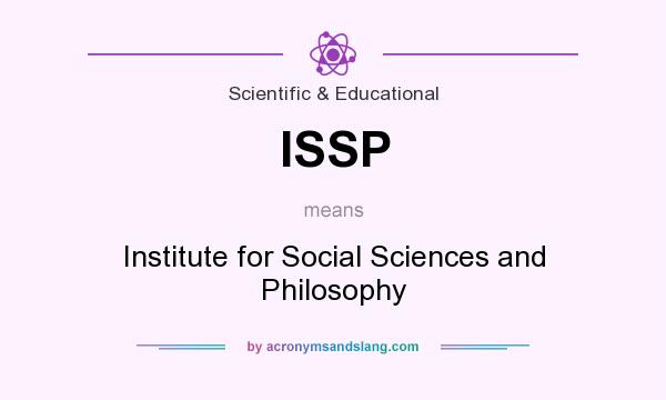 What does ISSP mean? It stands for Institute for Social Sciences and Philosophy