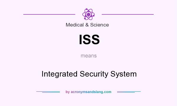 What does ISS mean? It stands for Integrated Security System