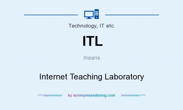 What does ITL mean? It stands for Internet Teaching Laboratory