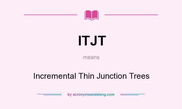 What does ITJT mean? It stands for Incremental Thin Junction Trees