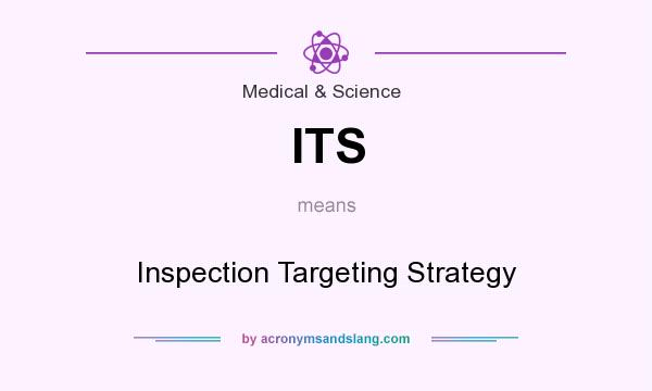 What does ITS mean? It stands for Inspection Targeting Strategy