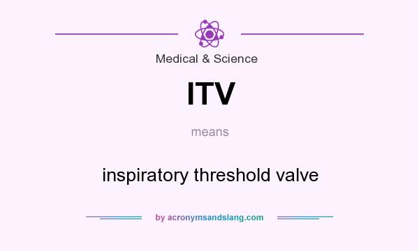 What does ITV mean? It stands for inspiratory threshold valve