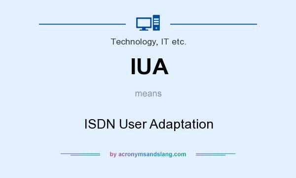 What does IUA mean? It stands for ISDN User Adaptation