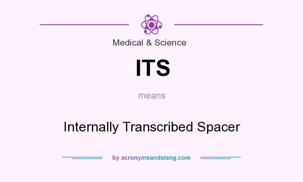 What does ITS mean? It stands for Internally Transcribed Spacer