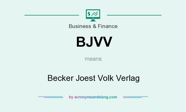 What does BJVV mean? It stands for Becker Joest Volk Verlag