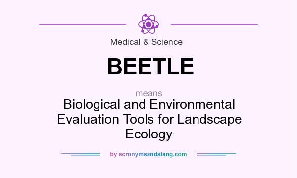 What does BEETLE mean? It stands for Biological and Environmental Evaluation Tools for Landscape Ecology