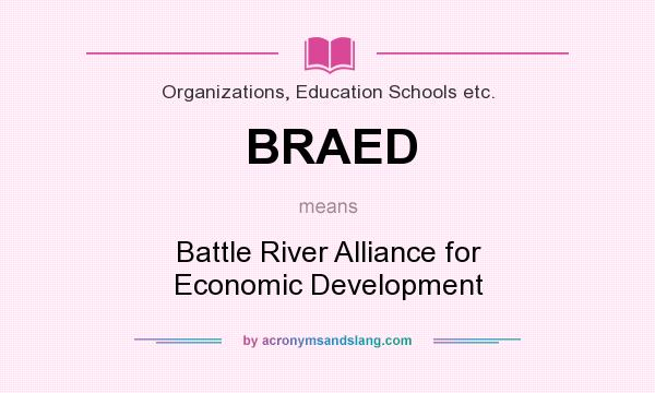 What does BRAED mean? It stands for Battle River Alliance for Economic Development
