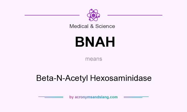What does BNAH mean? It stands for Beta-N-Acetyl Hexosaminidase