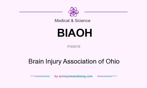 What does BIAOH mean? It stands for Brain Injury Association of Ohio