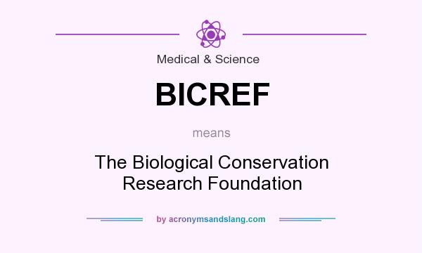 What does BICREF mean? It stands for The Biological Conservation Research Foundation