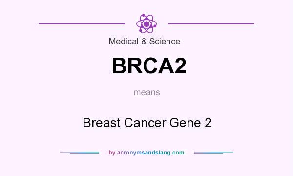 What does BRCA2 mean? It stands for Breast Cancer Gene 2