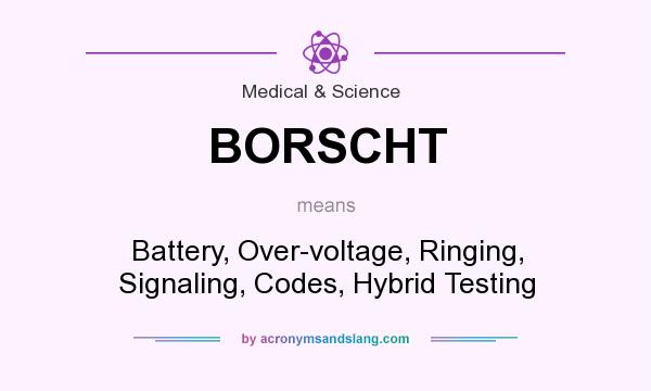 What does BORSCHT mean? It stands for Battery, Over-voltage, Ringing, Signaling, Codes, Hybrid Testing