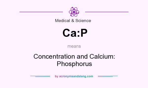 What does Ca:P mean? It stands for Concentration and Calcium: Phosphorus