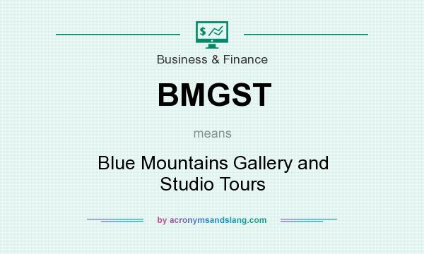 What does BMGST mean? It stands for Blue Mountains Gallery and Studio Tours