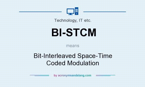 What does BI-STCM mean? It stands for Bit-Interleaved Space-Time Coded Modulation