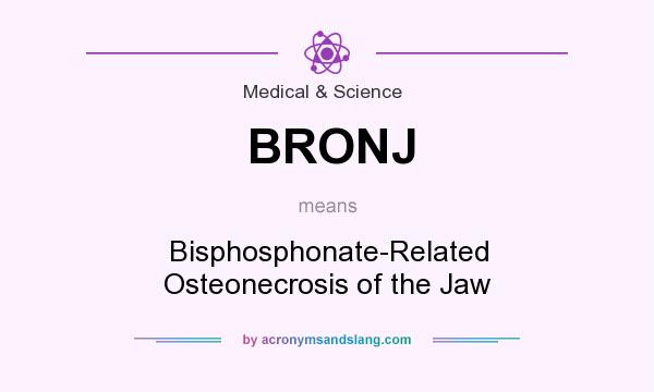 What does BRONJ mean? It stands for Bisphosphonate-Related Osteonecrosis of the Jaw