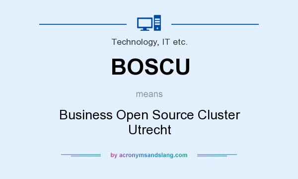 What does BOSCU mean? It stands for Business Open Source Cluster Utrecht