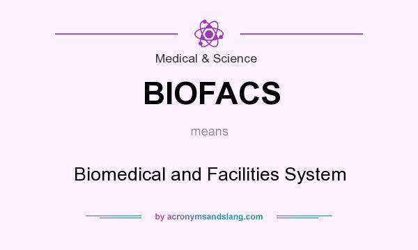 What does BIOFACS mean? It stands for Biomedical and Facilities System