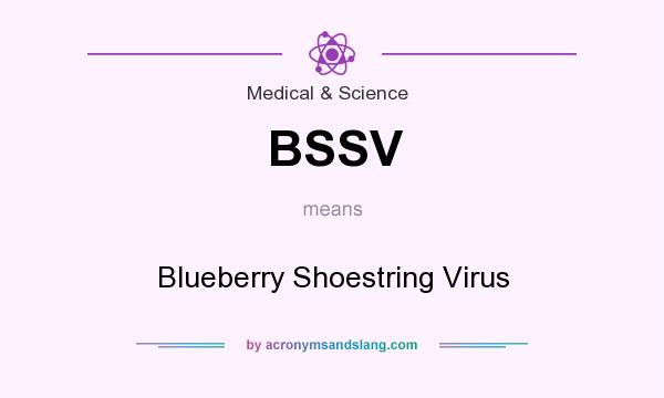 What does BSSV mean? It stands for Blueberry Shoestring Virus