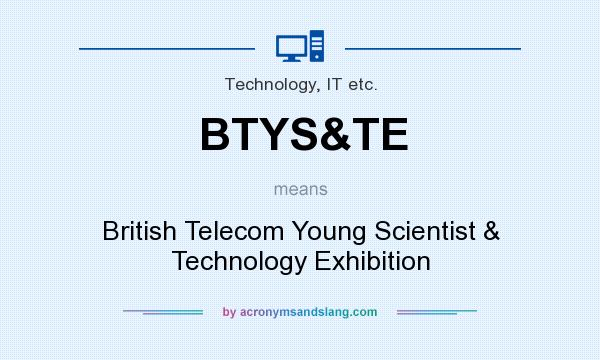 What does BTYS&TE mean? It stands for British Telecom Young Scientist & Technology Exhibition