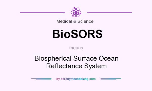 What does BioSORS mean? It stands for Biospherical Surface Ocean Reflectance System