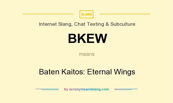 What does BKEW mean? It stands for Baten Kaitos: Eternal Wings