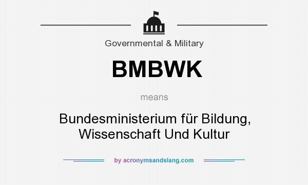 What does BMBWK mean? It stands for Bundesministerium für Bildung, Wissenschaft Und Kultur