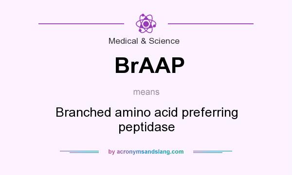 What does BrAAP mean? It stands for Branched amino acid preferring peptidase