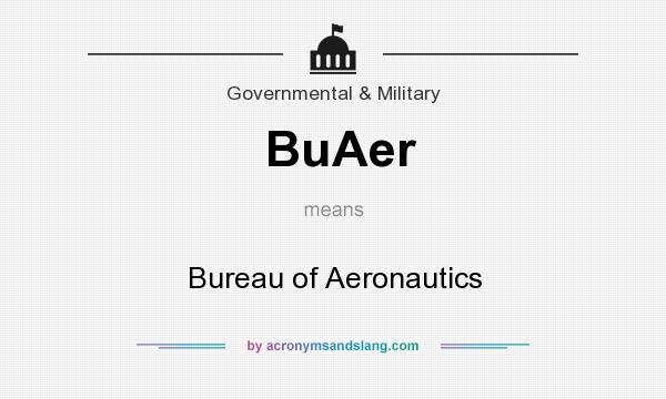 What does BuAer mean? It stands for Bureau of Aeronautics